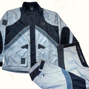 Moose Racing USA Motorcycle Racing Jacket And Pants black and gray XL Rip‎ Stop